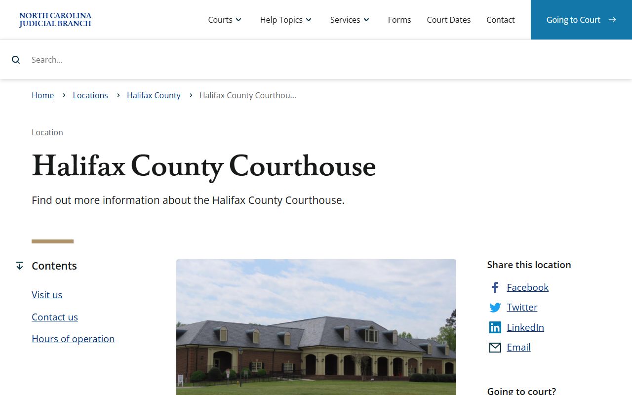 Halifax County DUI records courthouse information