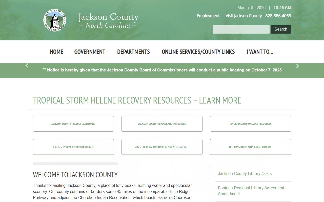 Jackson County DUI records government website